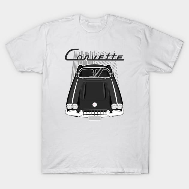 Corvette C1 1958-1960 - Black T-Shirt by V8social